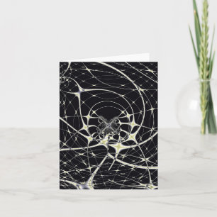 Abstrakte Art Golden Spiderweb