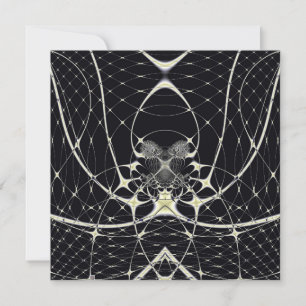 Abstrakte Art Golden Spiderweb