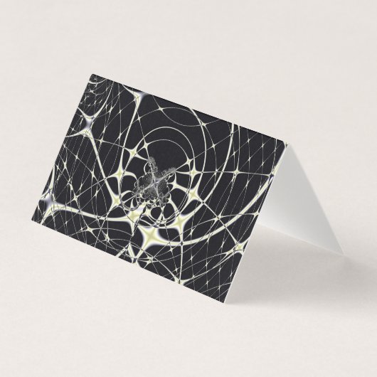 Abstrakte Art Golden Spiderweb (Vorderseite)