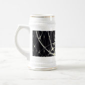 Abstrakte Art Golden Spiderweb Bierglas (Links)