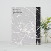 Abstrakte Art Golden Spiderweb Briefkopf (Stehend Vorderseite)