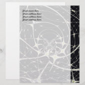 Abstrakte Art Golden Spiderweb Briefkopf (Vorne/Hinten)