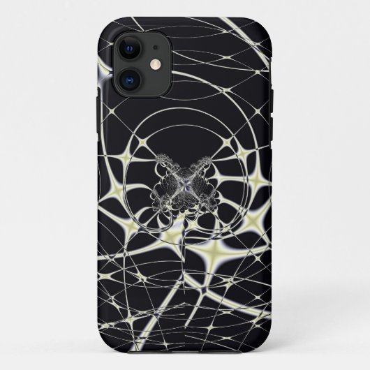 Abstrakte Art Golden Spiderweb Case-Mate iPhone Hülle (Rückseite)