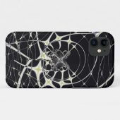 Abstrakte Art Golden Spiderweb Case-Mate iPhone Hülle (Rückseite (Horizontal))