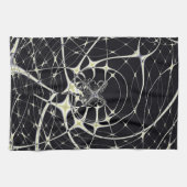 Abstrakte Art Golden Spiderweb Handtuch (Horizontal)