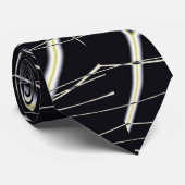 Abstrakte Art Golden Spiderweb Krawatte (Gerollt)