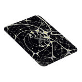 Abstrakte Art Golden Spiderweb Magnet (Rechte Seite)