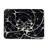Abstrakte Art Golden Spiderweb Magnet (Horizontal)