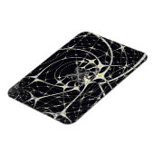 Abstrakte Art Golden Spiderweb Magnet (Linke Seite)