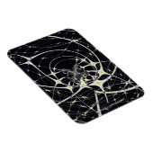 Abstrakte Art Golden Spiderweb Magnet (Rechte Seite)