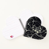 Abstrakte Art Golden Spiderweb Notizblock (Innenseite)