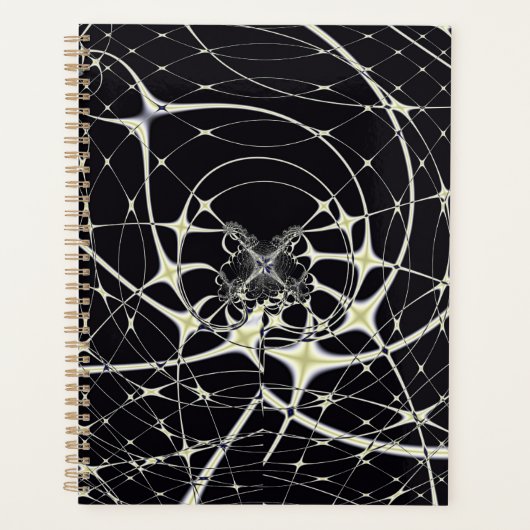 Abstrakte Art Golden Spiderweb Planer (Vorderseite)
