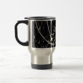 Abstrakte Art Golden Spiderweb Reisebecher (Links)