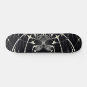 Abstrakte Art Golden Spiderweb Skateboard (Horizontal)