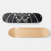 Abstrakte Art Golden Spiderweb Skateboard (Horizontal)