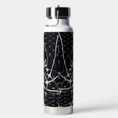 Abstrakte Art Golden Spiderweb Trinkflasche (rechts)