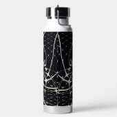 Abstrakte Art Golden Spiderweb Trinkflasche (Links)