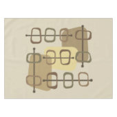 abstrakte Art Hollow Rocks Beige der 1950er Jahre Tischdecke (Vorderseite (Horizontal))
