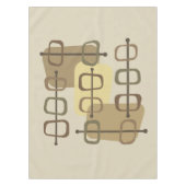 abstrakte Art Hollow Rocks Beige der 1950er Jahre Tischdecke (Vorderseite)