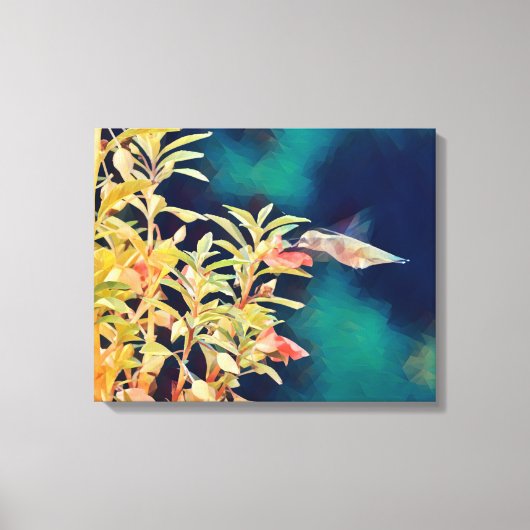 Abstrakte Art Hummingbird  Leinwand Principal (Vorderseite)
