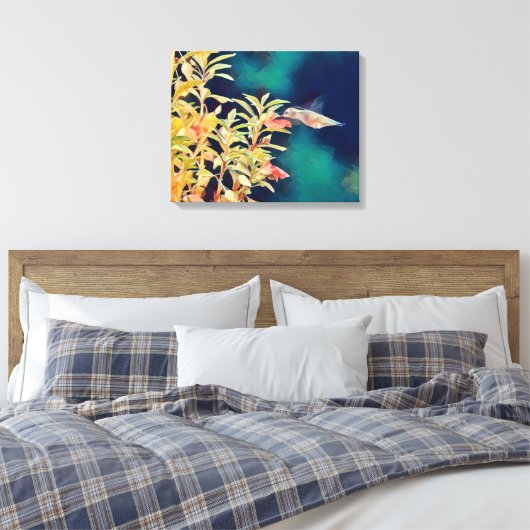 Abstrakte Art Hummingbird  Leinwand Principal (Insitu (Schlafzimmer))