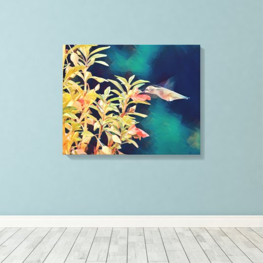 Abstrakte Art Hummingbird  Leinwand Principal (Insitu (Holzboden))