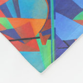 Abstrakte Art Junk Boote gegen Deep Blue Sky Fleecedecke (Ecke)