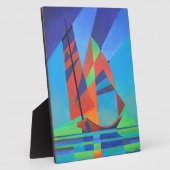 Abstrakte Art Junk Boote gegen Deep Blue Sky Fotoplatte (Seite)