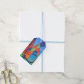 Abstrakte Art Junk Boote gegen Deep Blue Sky Geschenkanhänger (Mit Garn)