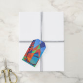 Abstrakte Art Junk Boote gegen Deep Blue Sky Geschenkanhänger (Mit Garn)