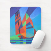 Abstrakte Art Junk Boote gegen Deep Blue Sky Mousepad (Mit Mouse)