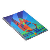 Abstrakte Art Junk Boote gegen Deep Blue Sky Notizblock (Rechte Seite)
