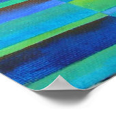 Abstrakte Art Junk Boote gegen Deep Blue Sky Poster (Ecke)