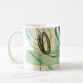 Abstrakte Art Keramik Tasse - Moderner Kaffeecup 1
