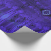 Abstrakte Art Lila Paint Geschenkpapier (Ecke)