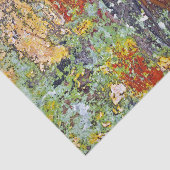 Abstrakte Art Malen von grün-gelben Dekografien Seidenpapier (Ausschnitt)