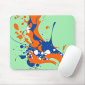 Abstrakte Art Mint Grüne Moderne Kunst Farbe sprit Mousepad (Mit Mouse)