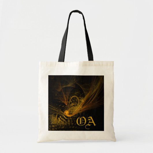 Abstrakte Art Monogram Bag Tragetasche (Vorne)