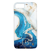 Abstrakte Art Monogram Case-Mate iPhone Hülle (Rückseite)