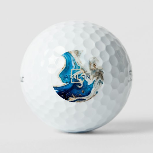 Abstrakte Art Monogram Golfball (Vorderseite)