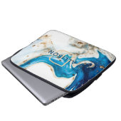 Abstrakte Art Monogram Laptopschutzhülle (Vorne Knopf)