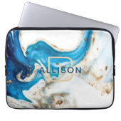 Abstrakte Art Monogram Laptopschutzhülle (Vorderseite)