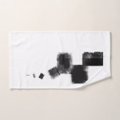 Abstrakte Art Nr. 113, Schwarz und Weiß Badhandtuch Set (Handtuch)