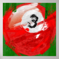 Abstrakte Art Nr. 3 Billiardball