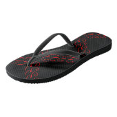 Abstrakte Art Number 3 Muster Flip Flops Badesandalen (Schrägansicht)