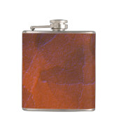 Abstrakte Art Orange Blue Flachmann (Vorderseite)
