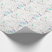 Abstrakte Art Paint Splashes Geschenkpapier (Ecke)