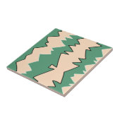 Abstrakte Art Pale Beige Koralle Pink Green Fliese (Seite)