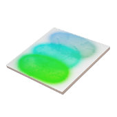 Abstrakte Art Pastel Türkis Fliese (Seite)