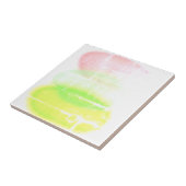 Abstrakte Art Pastel Türkis Fliese (Seite)